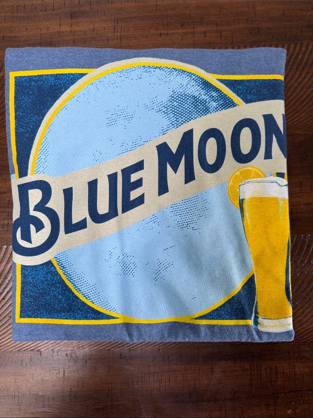 Blue Moon Graphic Tee - Blue, Yellow